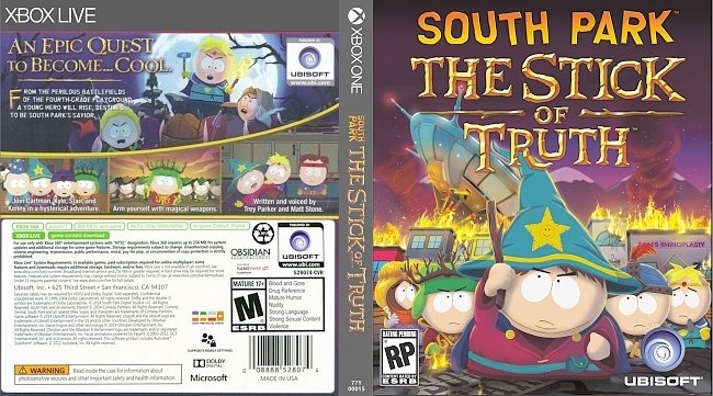 South Park The Stick Of Truth  Xbox One Custom Cover 