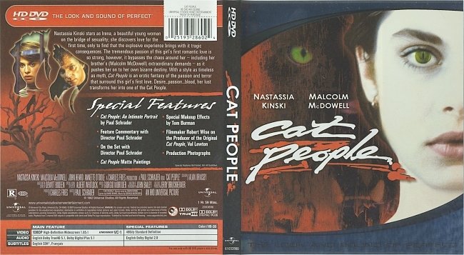 Cat People (2007) R1 HD DVD Cover & Label 