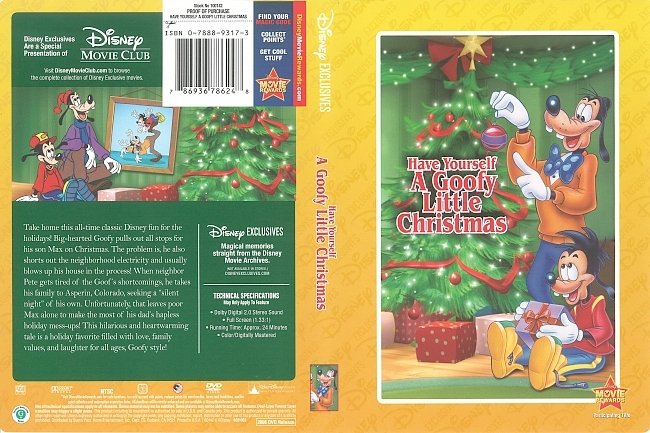 Goof Troop: Have Yourself A Goofy Little Christmas (2008) R1 DVD Cover 