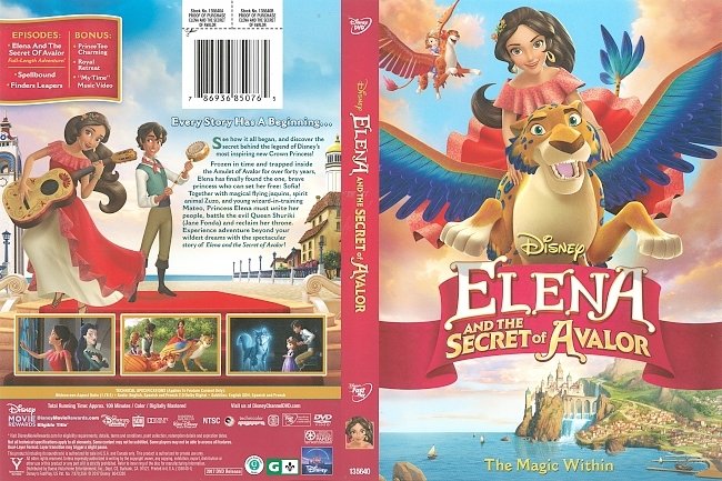 Elena and the Secret of Avalor (2017) R1 DVD Cover 