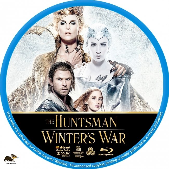 The Huntsman: Winter’s War (2016) R1 Custom Blu-Ray Label 