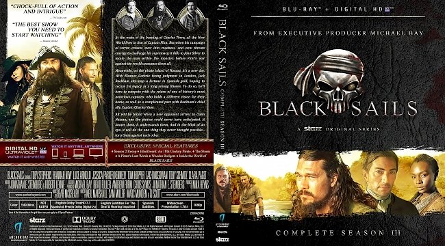 Black Sails – Season 3  Blu-Ray Cover 