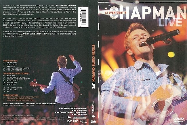 dvd cover Steven Curtis Chapman: Live (2003) R1 DVD Cover