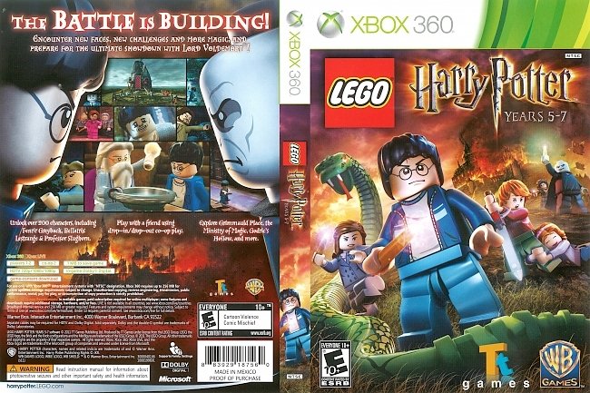 dvd cover Lego Harry Potter Years 5-7 (2011) Xbox 360 Cover