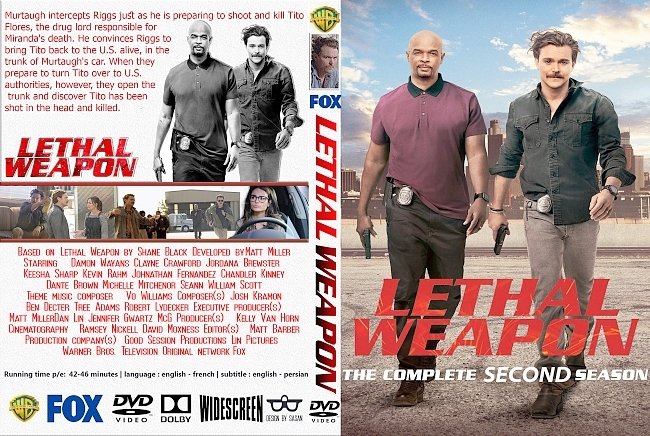 dvd cover Lethal Weapon: Season 2 (2018) R1 Custom DVD Cover