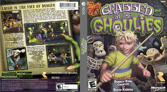 dvd cover Grabbed by the Ghoulies Xbox Compatible with Xbox One (2003) R1 Cover