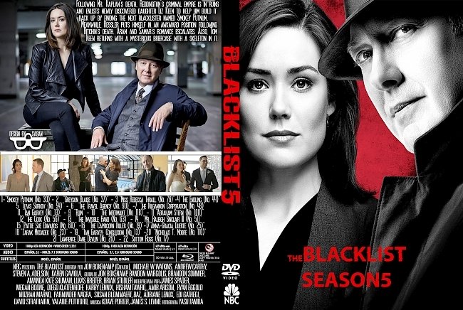 dvd cover The blacklist: Season 5 (2017) R1 Custom DVD Cover