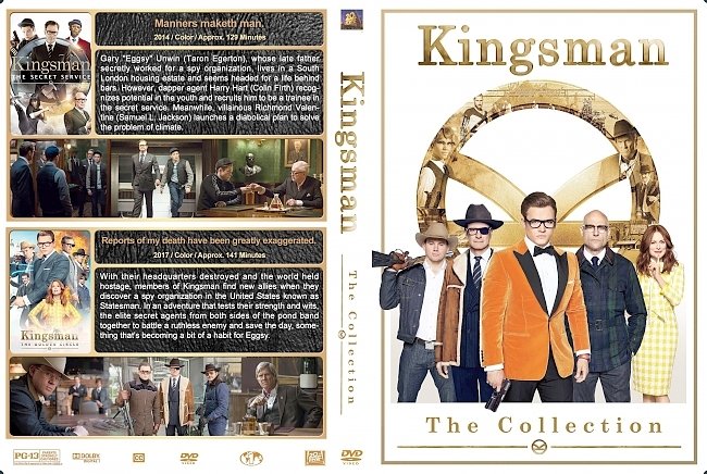 dvd cover Kingsman The Collection (2014-2017) R1 Custom DVD Cover