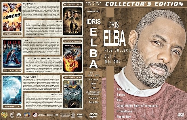 Idris Elba Filmography – Set 4 (2010-2013) R1 Custom DVD Covers 