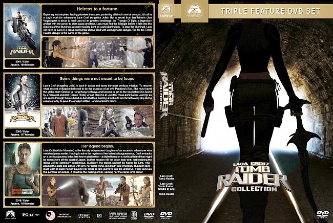 dvd cover Tomb Raider Collection (2001-2018) R1 Custom DVD Cover