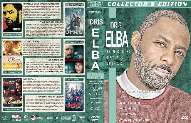 Idris Elba Filmography – Set 5 (2013-2015) R1 Custom DVD Covers 