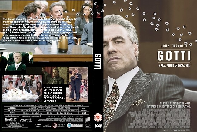 dvd cover Gotti (2018) R0 CUSTOM DVD Cover & Label