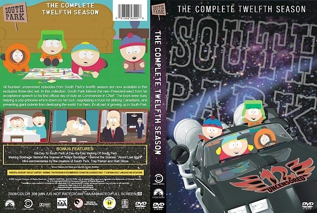 dvd cover South Park â€“ Season 12 (2008) R1 Custom DVD Cover