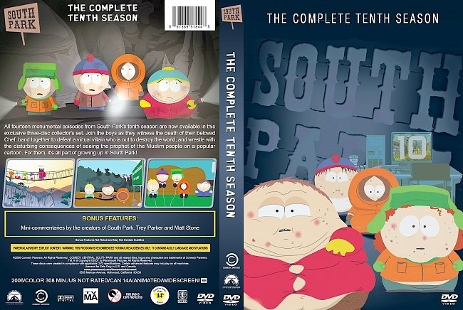 dvd cover South Park â€“ Season 10 (2006) R1 Custom DVD Cover