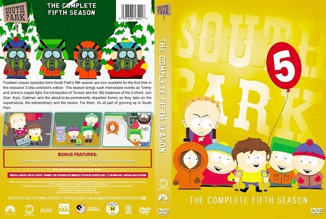 South Park – Season 5 (2001) R1 Custom DVD Cover 