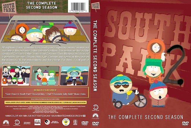 dvd cover South Park â€“ Season 2 (1998) R1 Custom DVD Cover