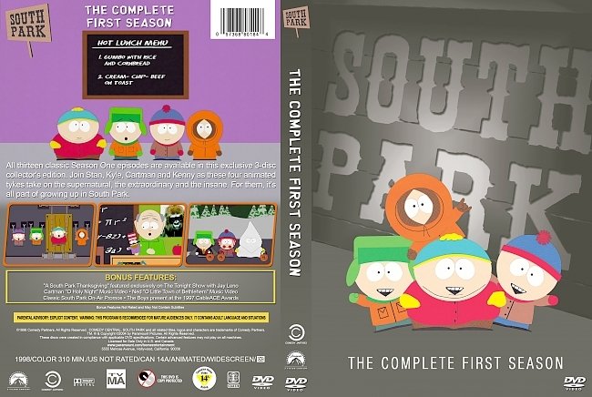 dvd cover South Park â€“ Season 1 (1997) R1 Custom DVD Cover