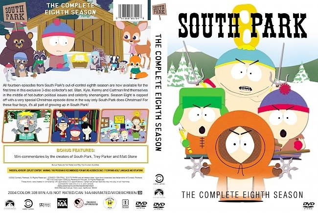 dvd cover South Park â€“ Season 8 (2004) R1 Custom DVD Cover