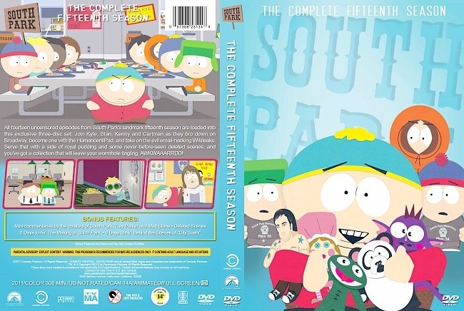 South Park – Season 15 (2011) R1 Custom DVD Cover 