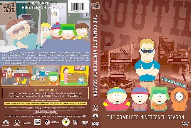 dvd cover South Park â€“ Season 19 (2015) R1 Custom DVD Cover