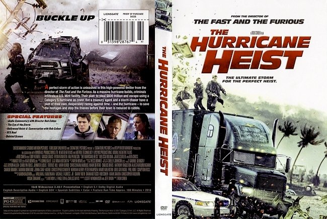 The Hurricane Heist (2017) R1 DVD Cover 