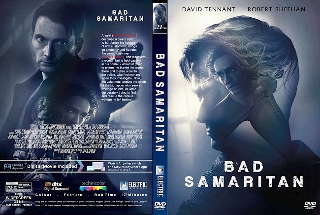 dvd cover Bad Samaritan (2018) R1 CUSTOM DVD Cover & Label