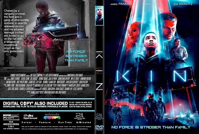 Kin (2018) R1 CUSTOM DVD Cover & Label 