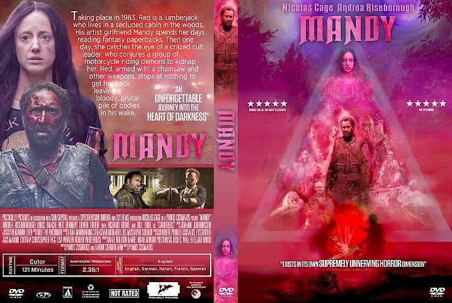 Mandy (2018) R1 Custom DVD Cover 