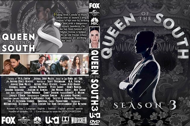 Queen of the South: Season 3 (2018) R0 Custom DVD Cover 