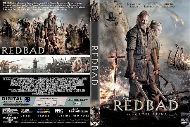 Redbad (2018) R2 CUSTOM DVD Cover & Label 