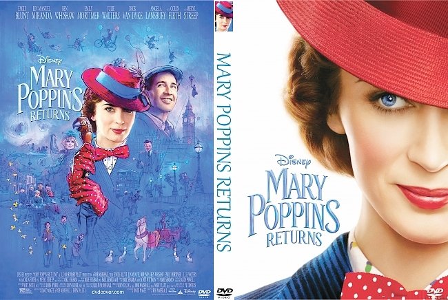 Mary Poppins Returns (2018) R0 Custom DVD Cover 