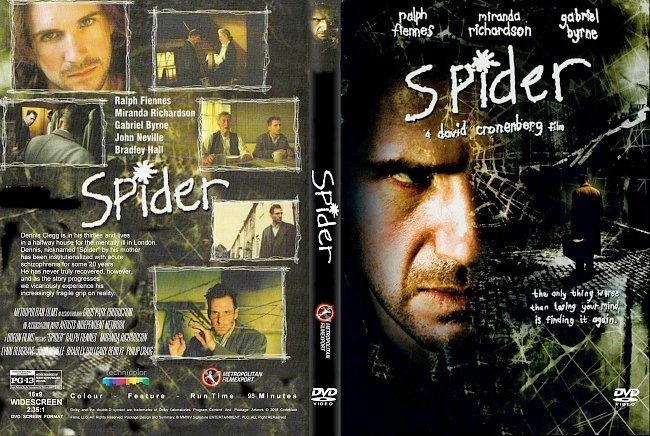 Spider (2002) R0 CUSTOM DVD Cover 