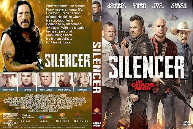 Silencer (2018) R1 CUSTOM DVD Cover & Label 