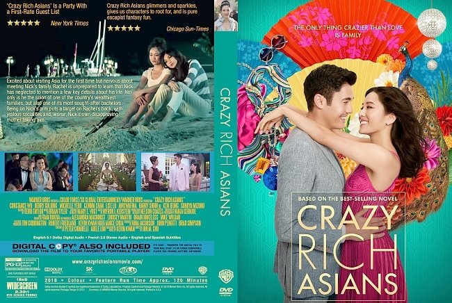 Crazy Rich Asians (2018) R0 Custom DVD Cover 