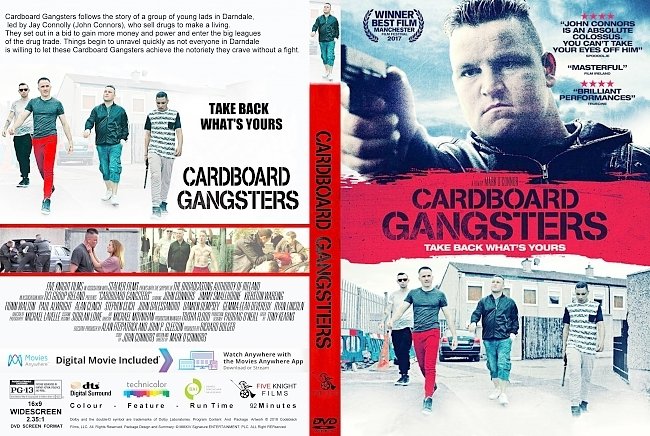 Cardboard Gangsters (2018) R2 CUSTOM DVD Cover & Label 