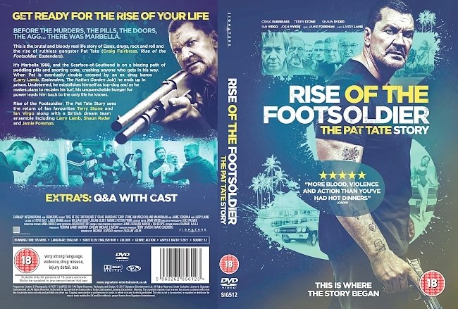 Rise Of The Footsoldier 3 (2017) R2 Custom DVD Cover & Label 