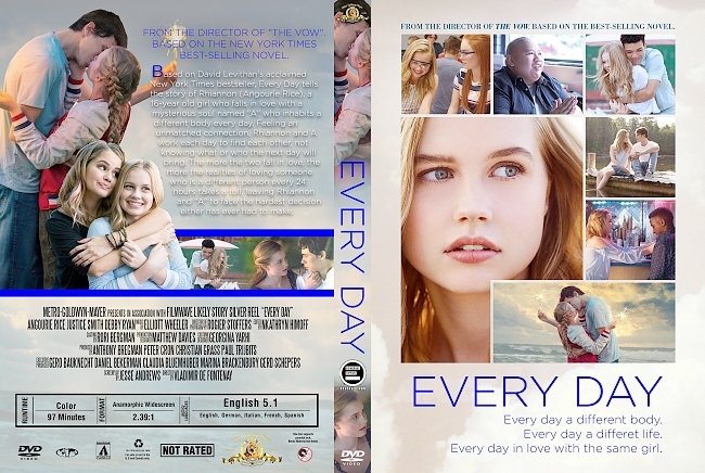 Every Day (2018) R1 Custom DVD Cover 