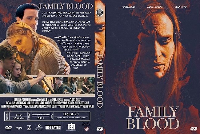 Family Blood (2018) R1 Custom DVD Cover 