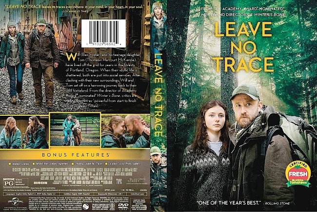 Leave No Trace (2018) R1 Custom DVD Cover 