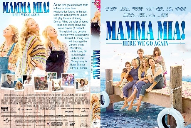 Mamma Mia! Here We Go Again (2018) R1 Custom DVD Cover 