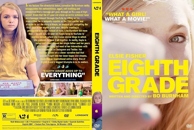 Eighth Grade (2018) R1 Custom DVD Cover 