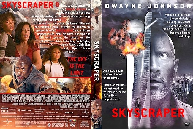 Skyscraper (2018) R1 Custom DVD Cover 