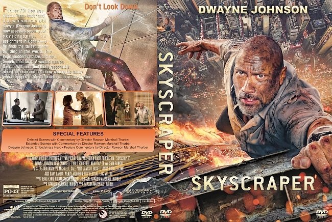 Skyscraper (2018) R1 Custom DVD Cover & Label V2 