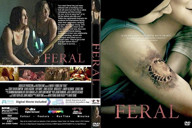 Feral (2018) R1 CUSTOM DVD Cover 
