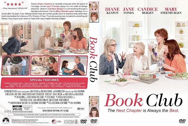 Book Club (2018) R1 Custom DVD Cover & Label V3 