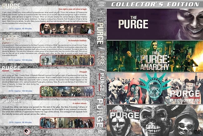The Purge Collection (2013-2018) R1 Custom DVD Cover V2 