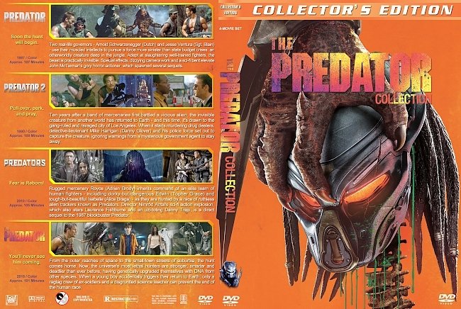 Predator Collection (1987-2018) R1 Custom DVD Cover 