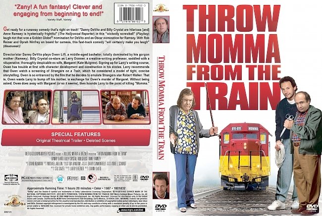 Throw Momma From the Train (1987) R1 Custom DVD Cover & Label 