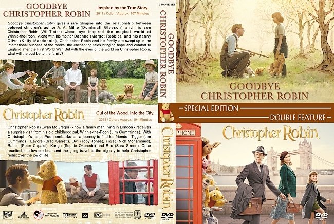 Christopher Robin Double Feature (2017-2018) R1 Custom DVD Cover 
