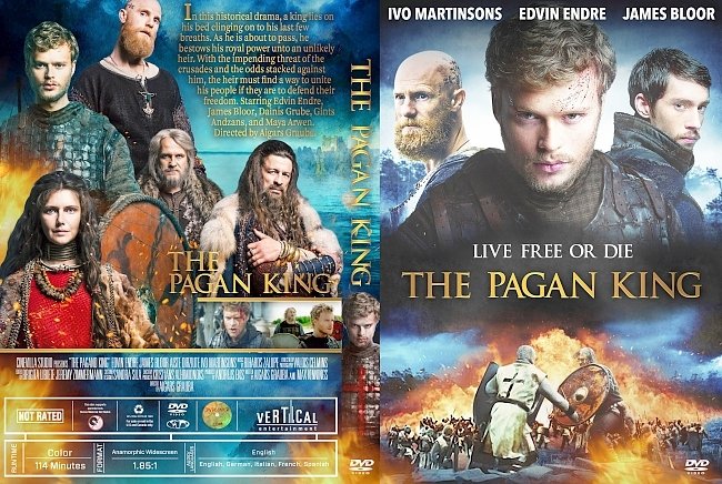 The Pagan King (2018) R1 Custom DVD Cover 